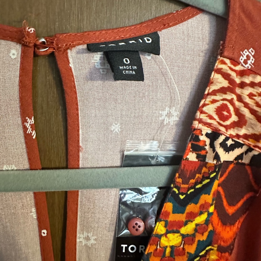 Torrid Fit and Flare Boho Dress - Picture 4 of 4